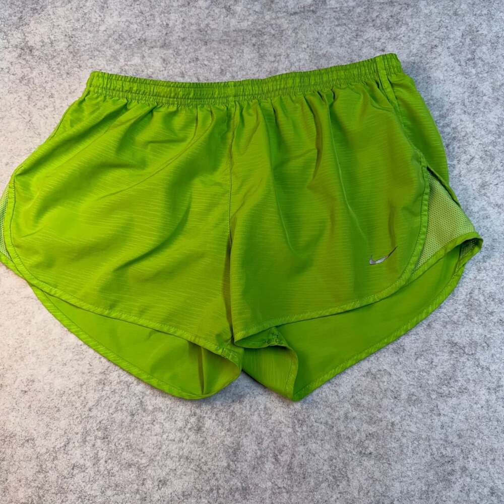 Nike Dri-FIT Running Shorts Size L Lime Green Athletic